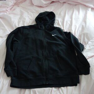 Nike Black XXL Zip-Up Hoodie Made in Pakistan